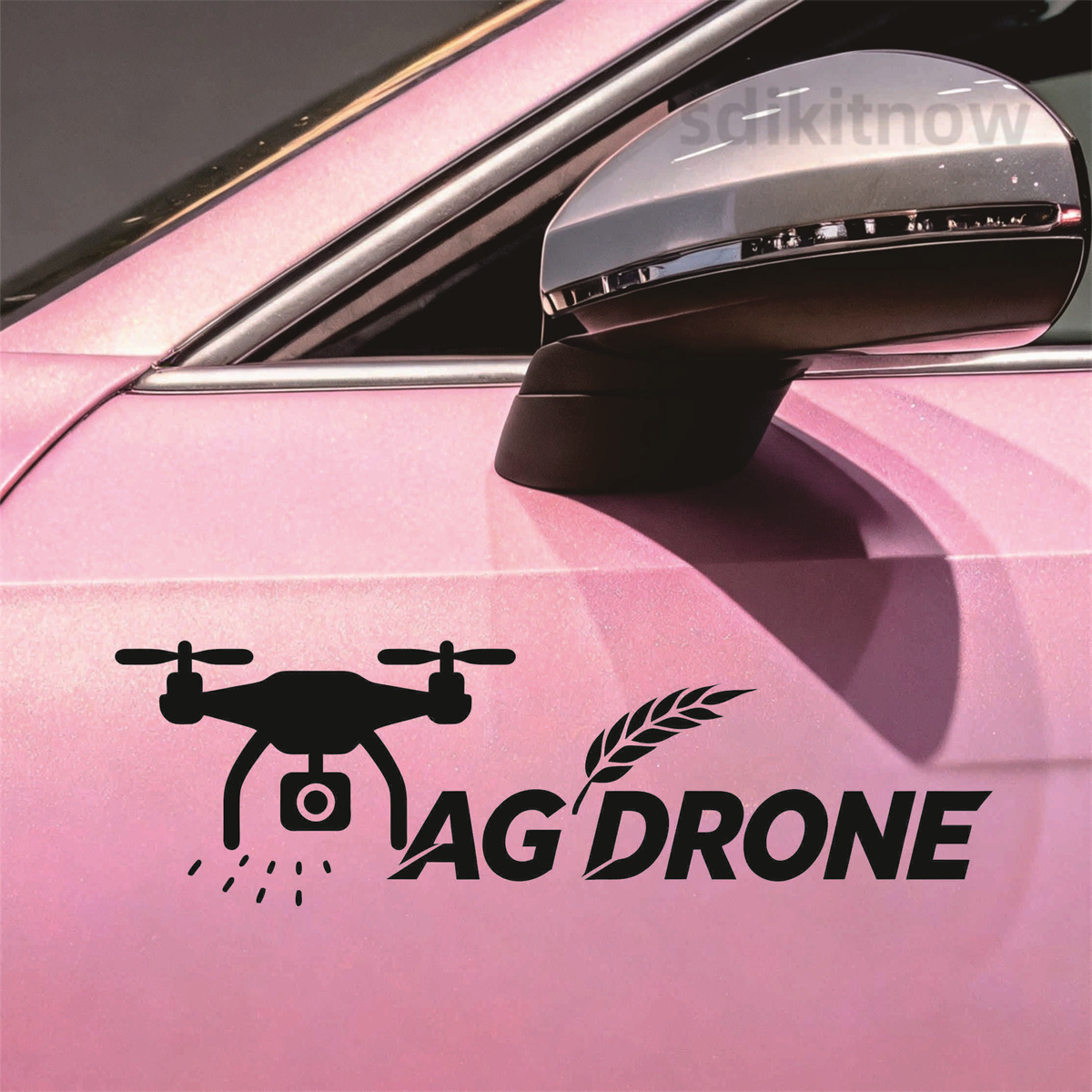 Agriculture Farming Words - Naklejka samochodowa z winylu AG DRONE