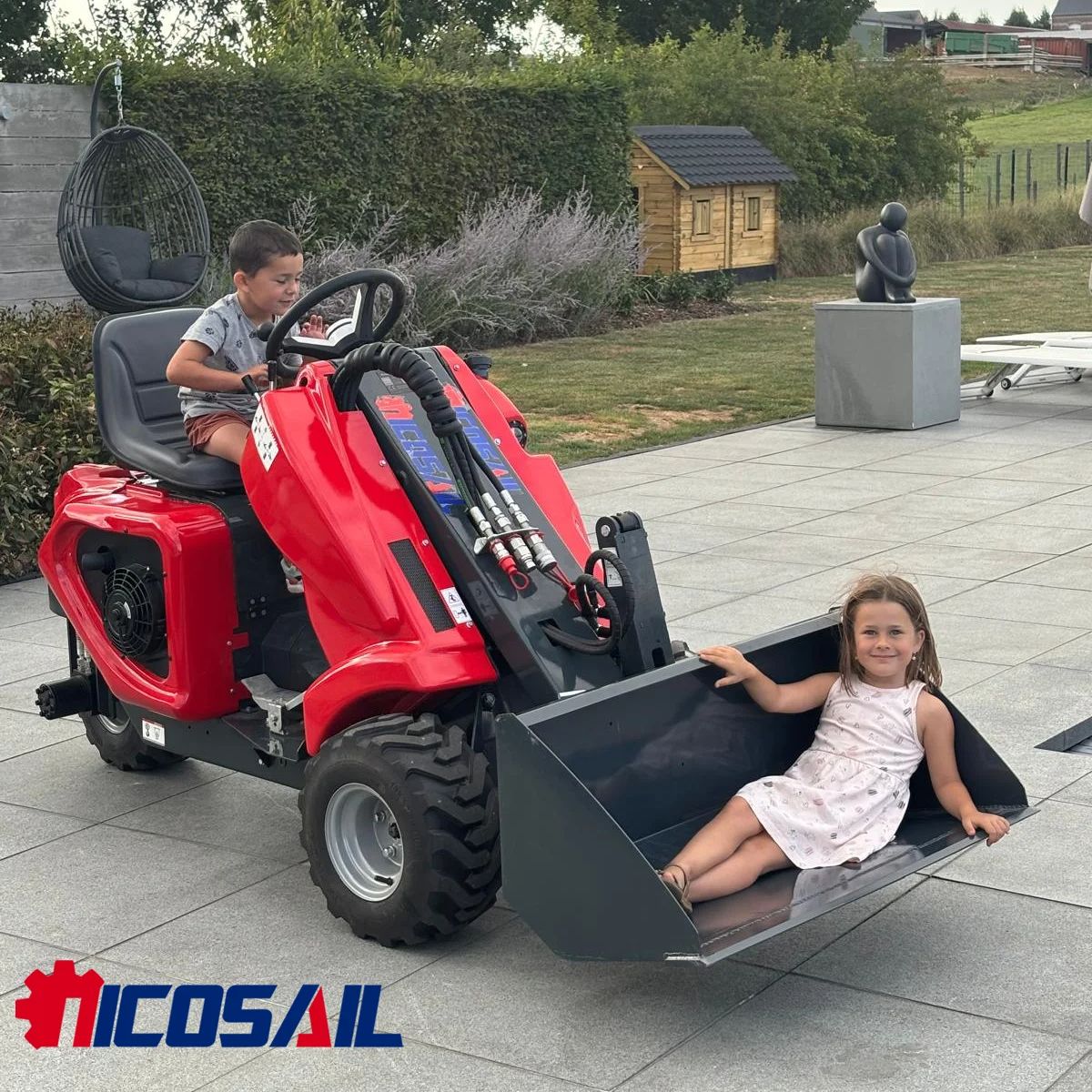 Mini 3-kołowy ładowarka bieżni – Farming Equipment For Agriculture recenzja i cena